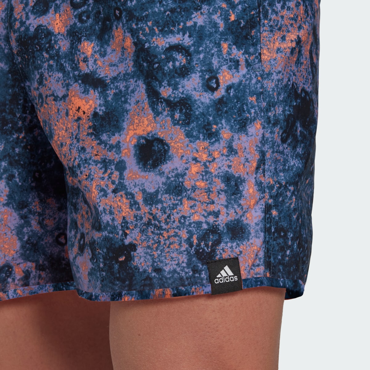 Adidas Short Length Melting Salt Reversible CLX Swim Shorts. 6