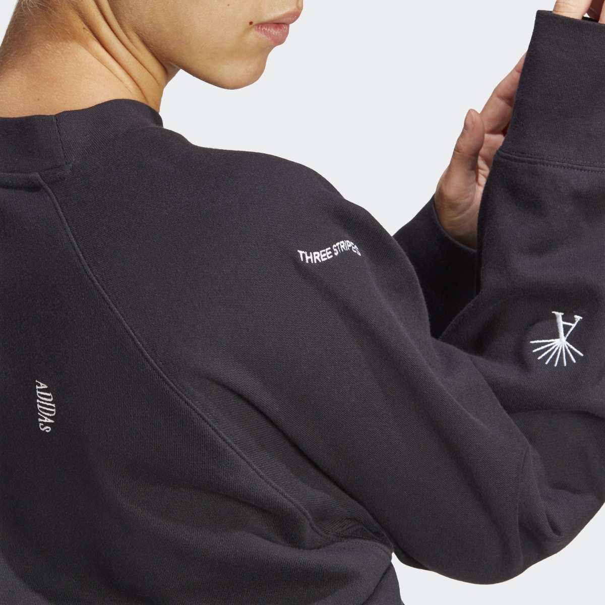 Adidas Healing Crystal-Inspired Graphics Oversized Crewneck Sweatshirt. 7