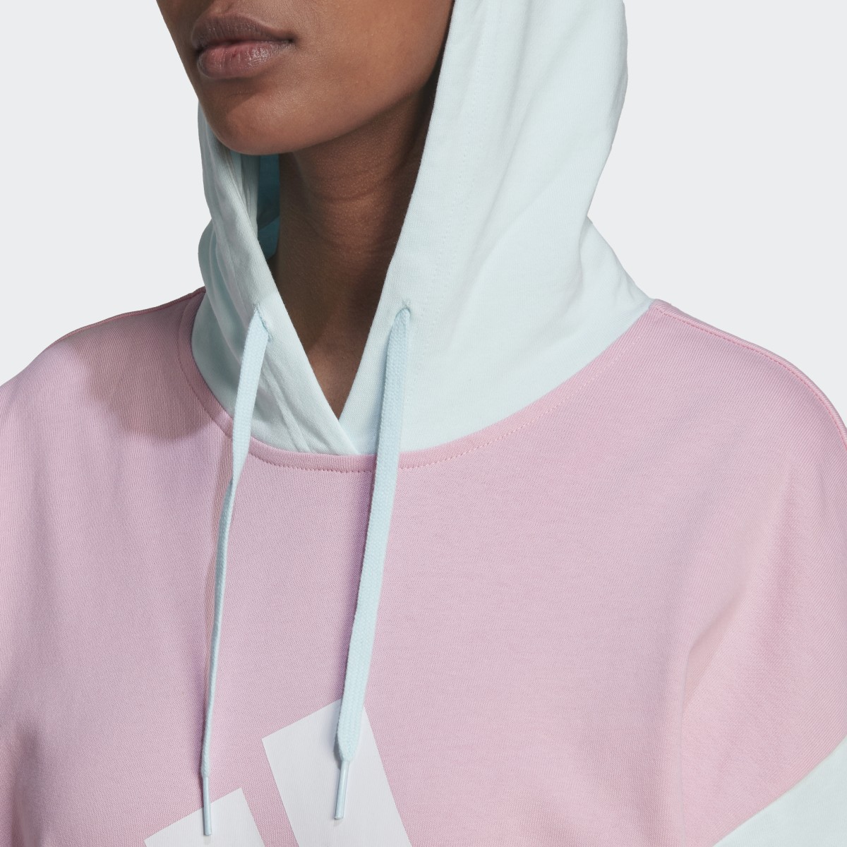 Adidas Essentials Colorblock Logo Oversized Hoodie. 6