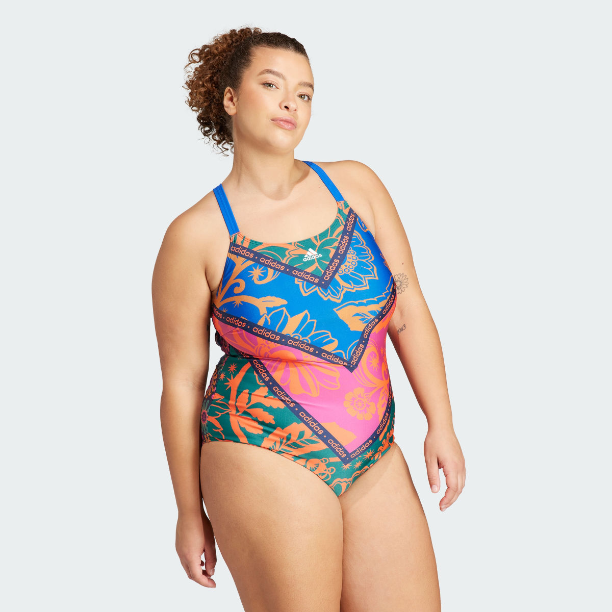 Adidas Costume da bagno adidas x FARM Rio (Curvy). 5