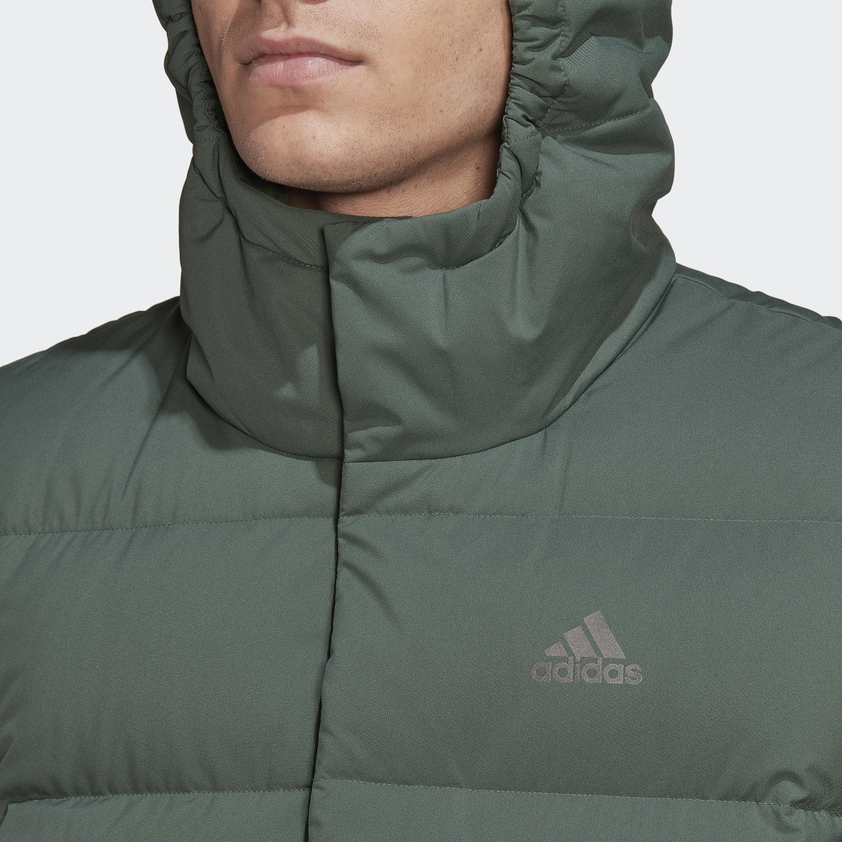 Adidas Helionic Hooded Down Vest. 9