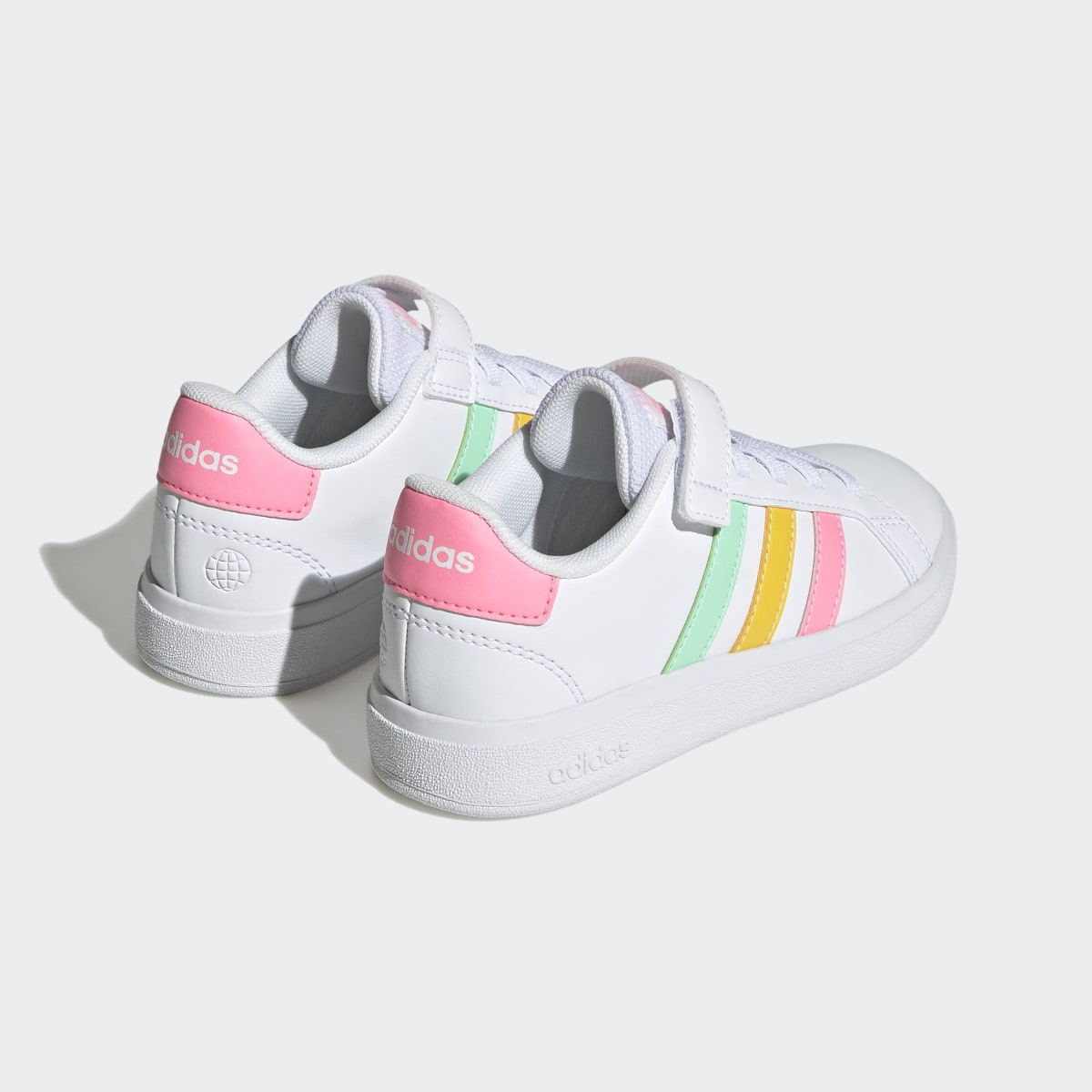 Adidas Grand Court Elastic Lace and Top Strap Shoes. 6