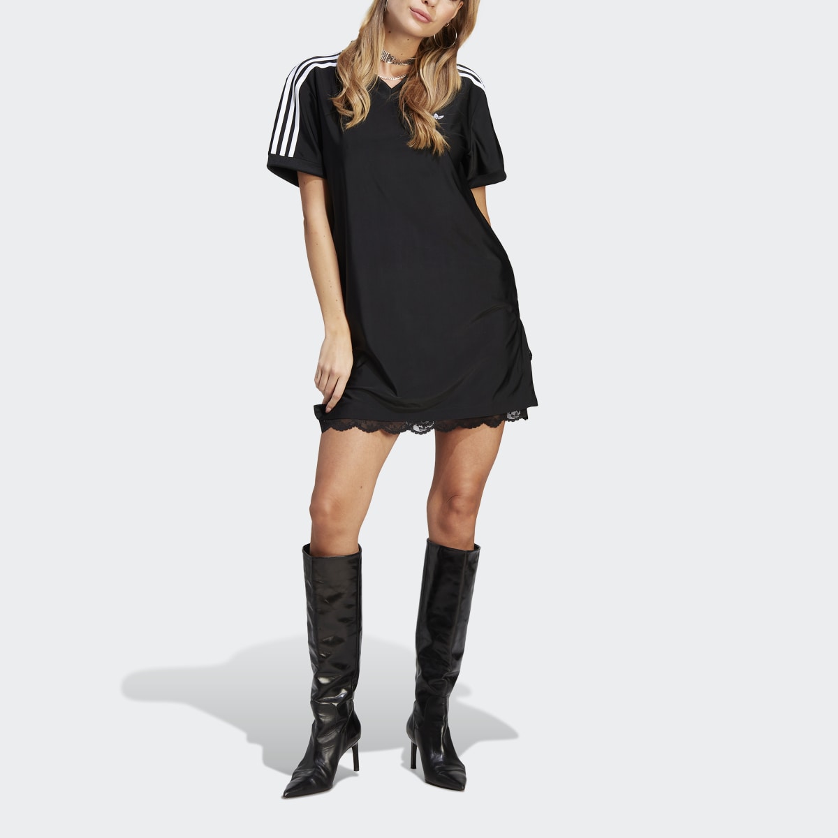 Adidas Lace Trim Tee Dress - II5606