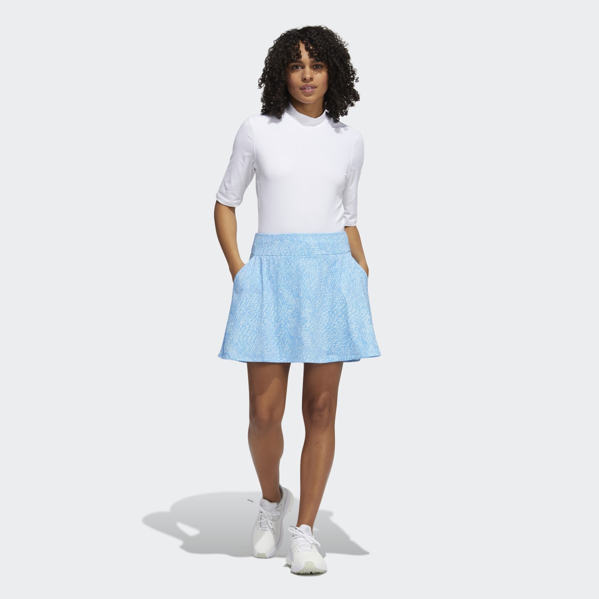 Adidas Printed Frill Golf Skirt. 5