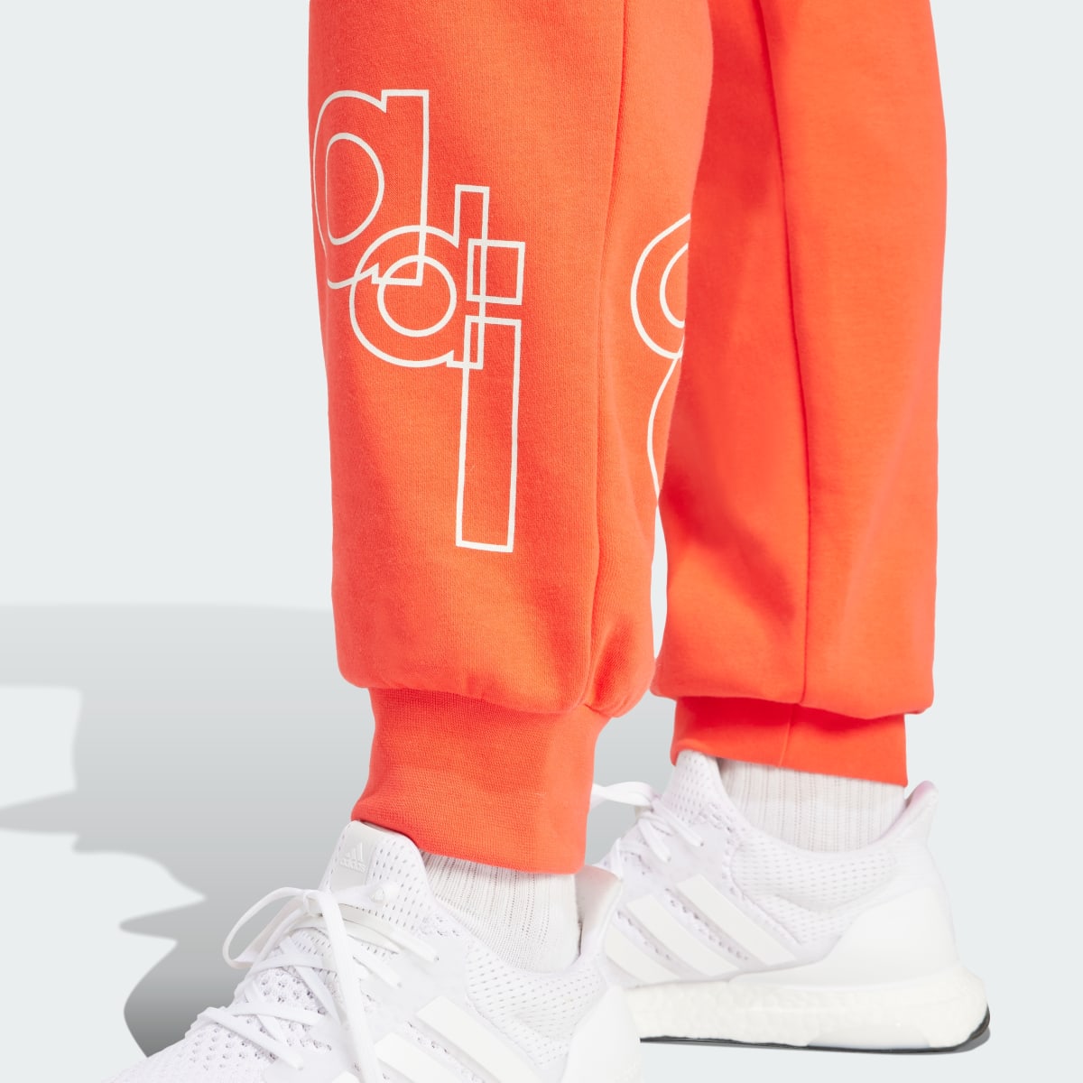 Adidas Graphic Print Fleece Pants. 5