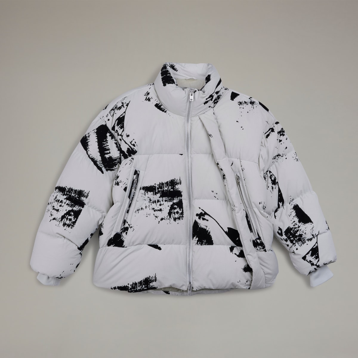 Adidas Y-3 Graphic Flock Puffer Jacket. 5