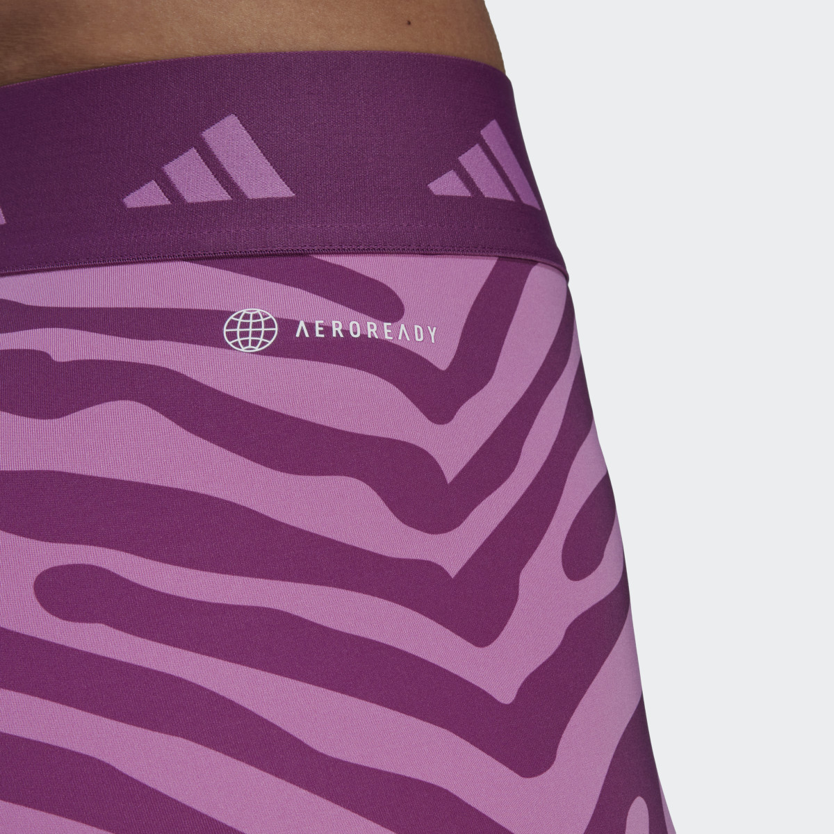 Adidas Short Hyperglam Techfit Zebra High-Waisted. 6