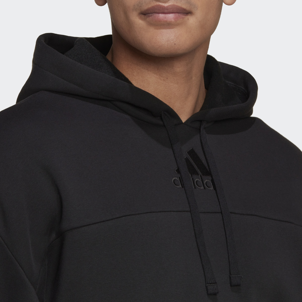 Adidas Studio Lounge Fleece Hoodie. 7