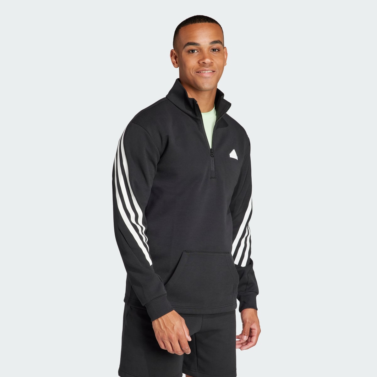 Adidas Future Icons 3-Stripes Half-Zip Sweatshirt. 4