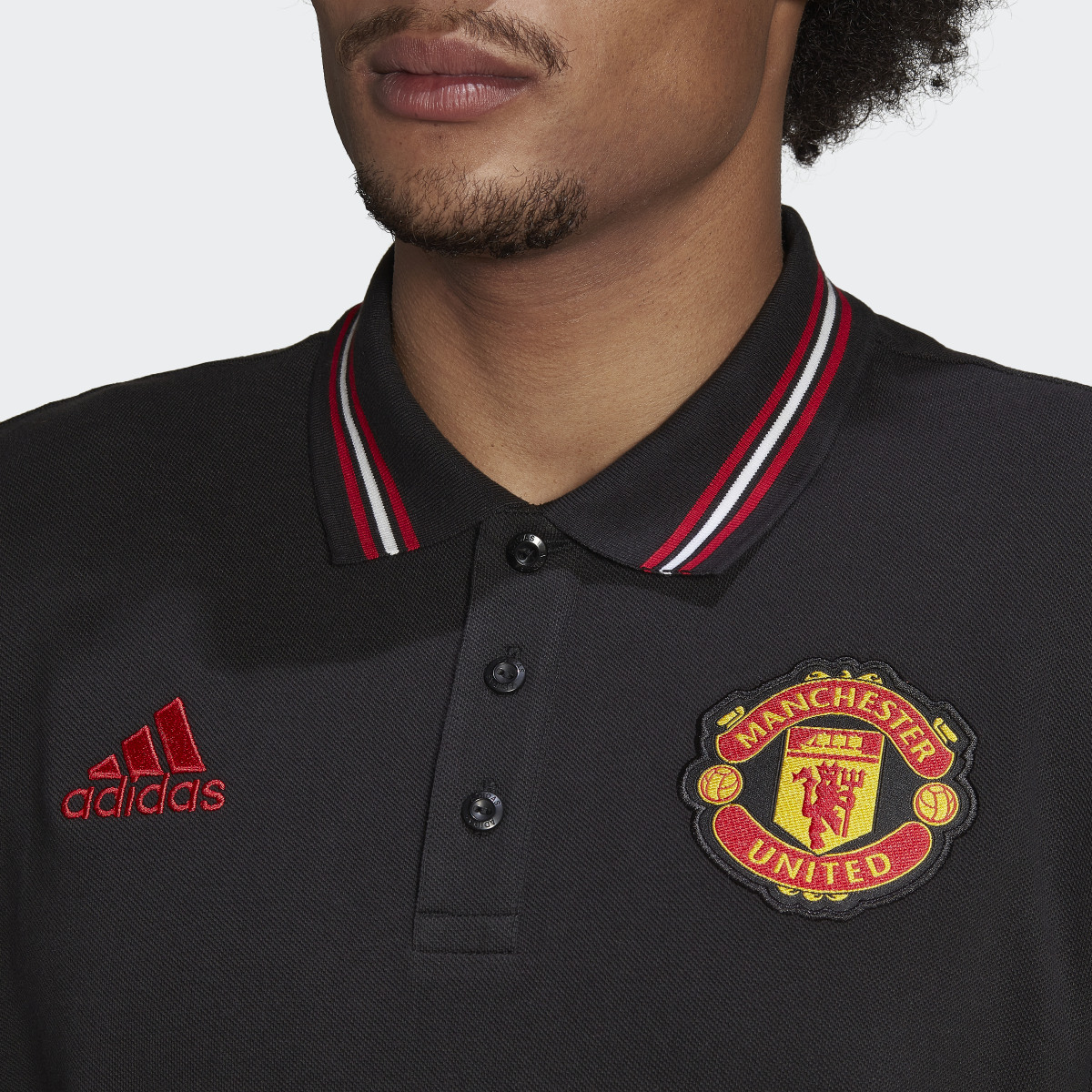 Adidas Manchester United DNA Polo Shirt. 6