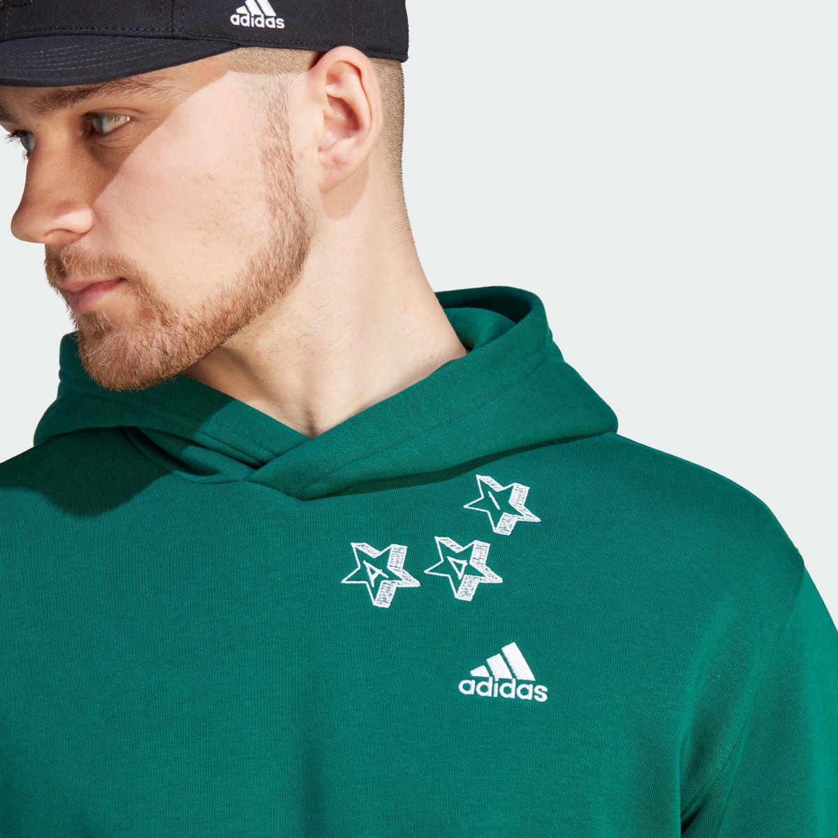 Adidas Felpa con cappuccio Scribble Fleece. 7