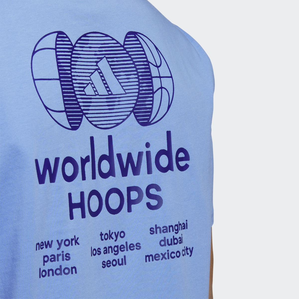 Adidas Playera Estampada Worldwide Hoops City Basketball. 7