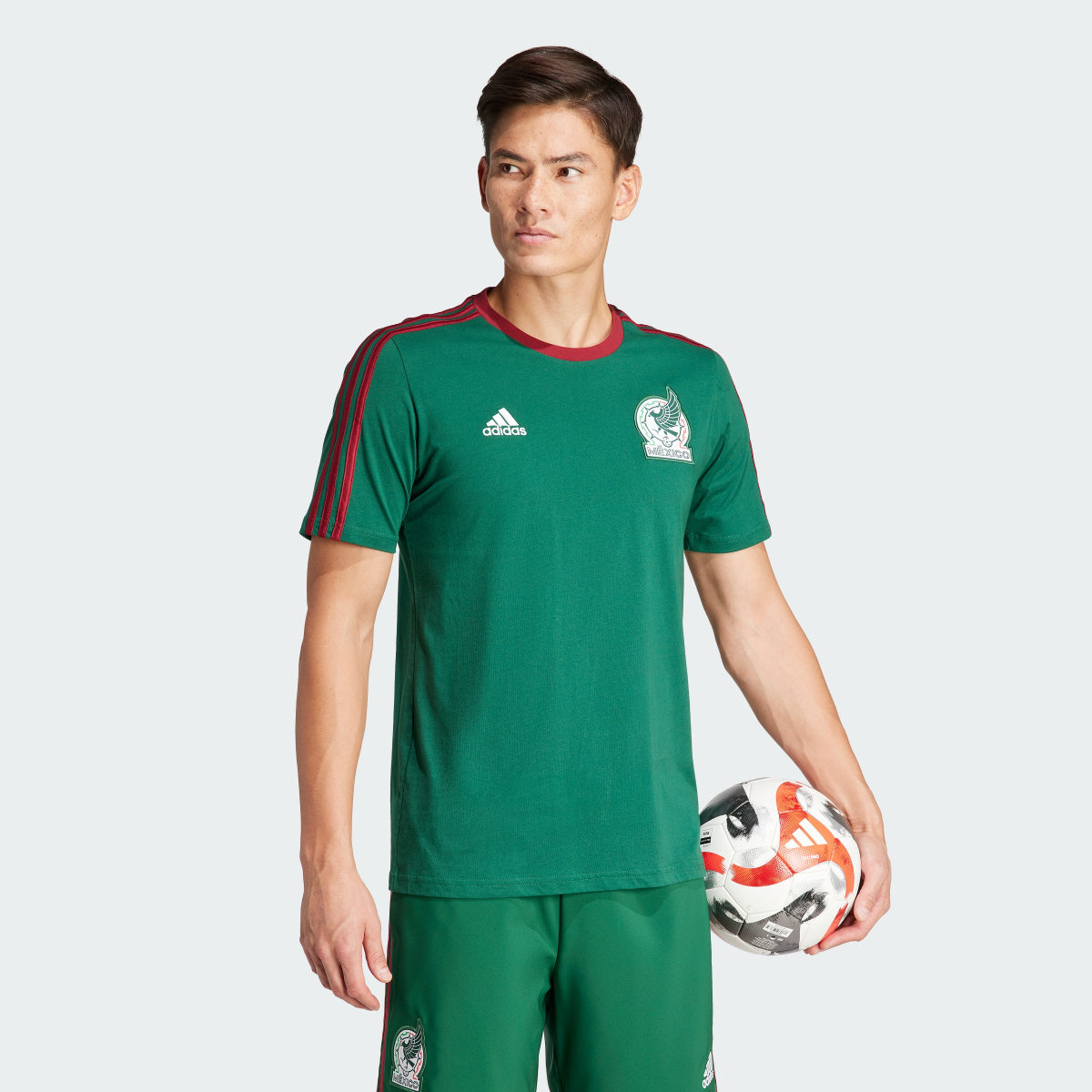 Adidas Playera ADN 3 Franjas Selección Nacional de México. 4