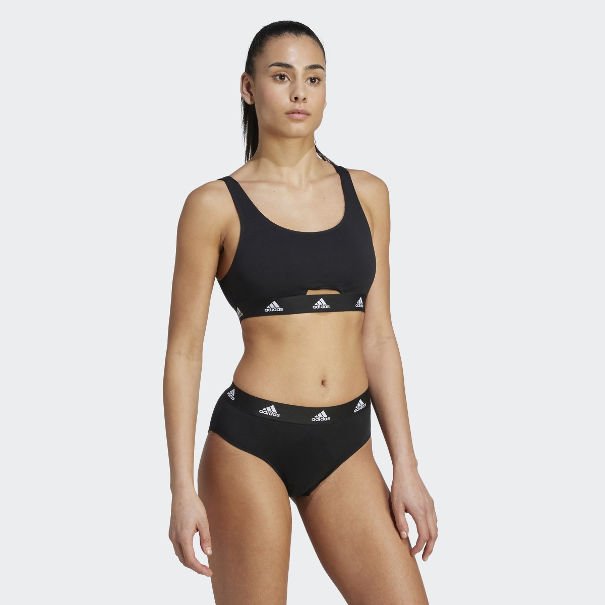 Adidas Active Comfort Cotton Scoop Bralette Underwear. 4