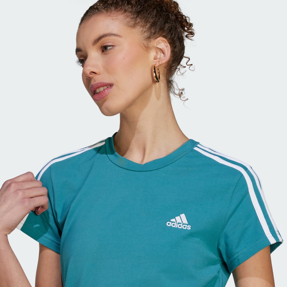 Adidas Vestido Playera Essentials 3 Franjas. 6