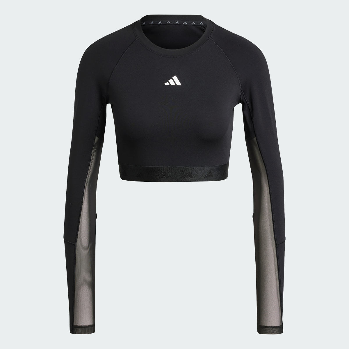 Adidas Koszulka Hyperglam Training Crop Long Sleeve. 5