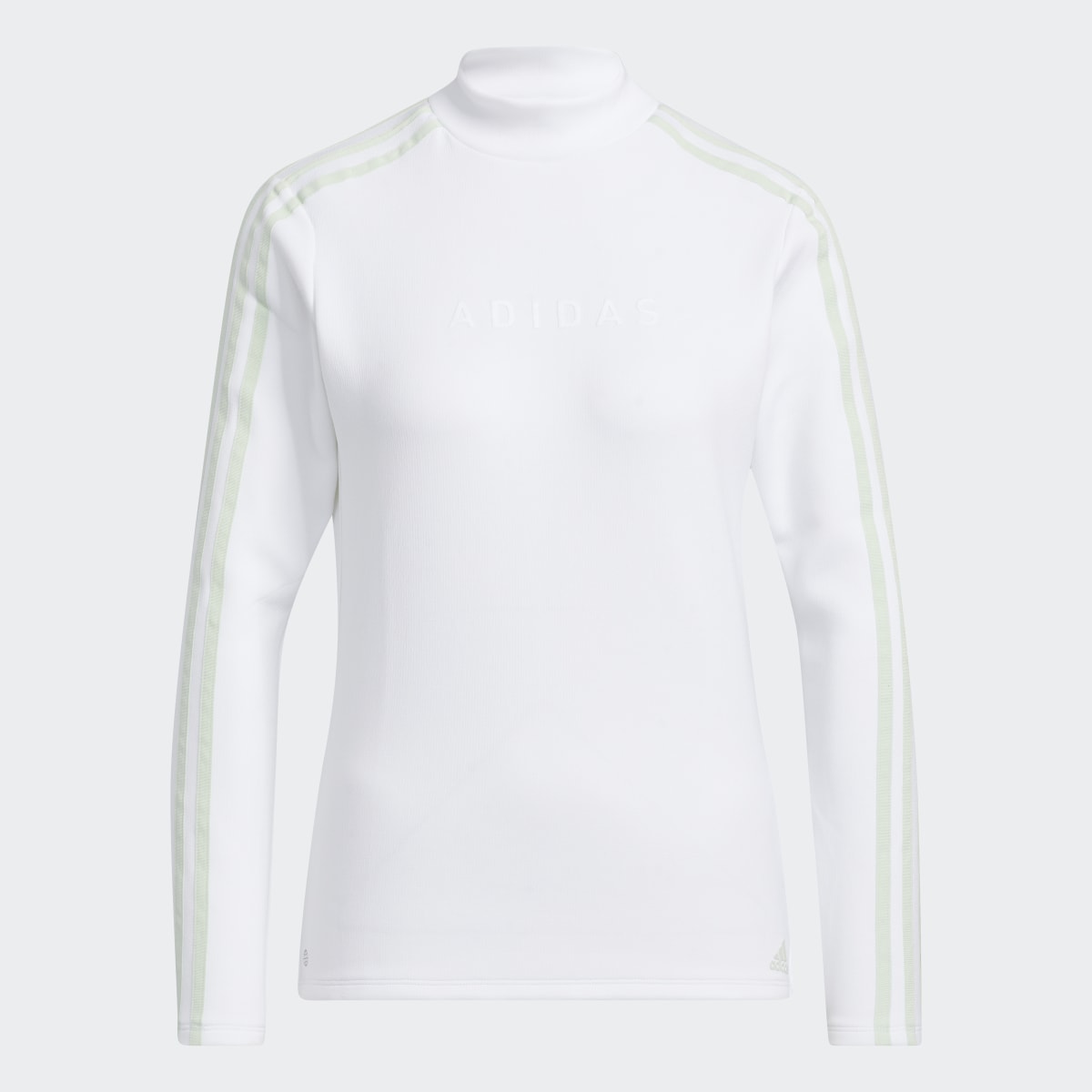 Adidas AEROREADY 3-Stripes Mock Neck Long Sleeve Shirt. 5