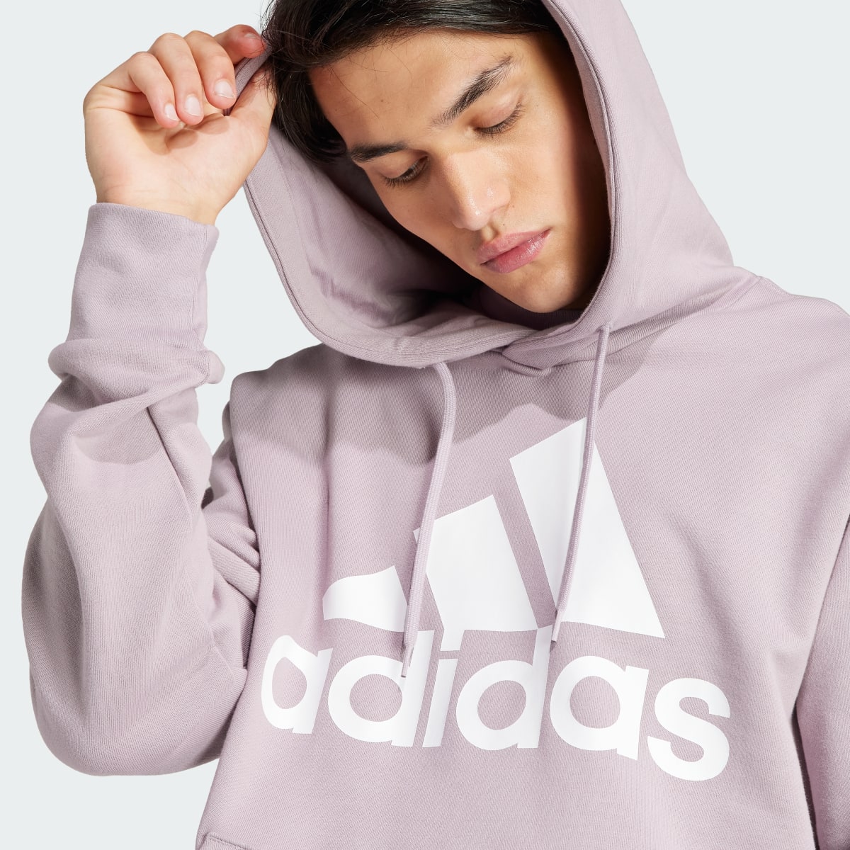 Adidas Sudadera con Gorro Essentials Logo Lineal Felpa. 6