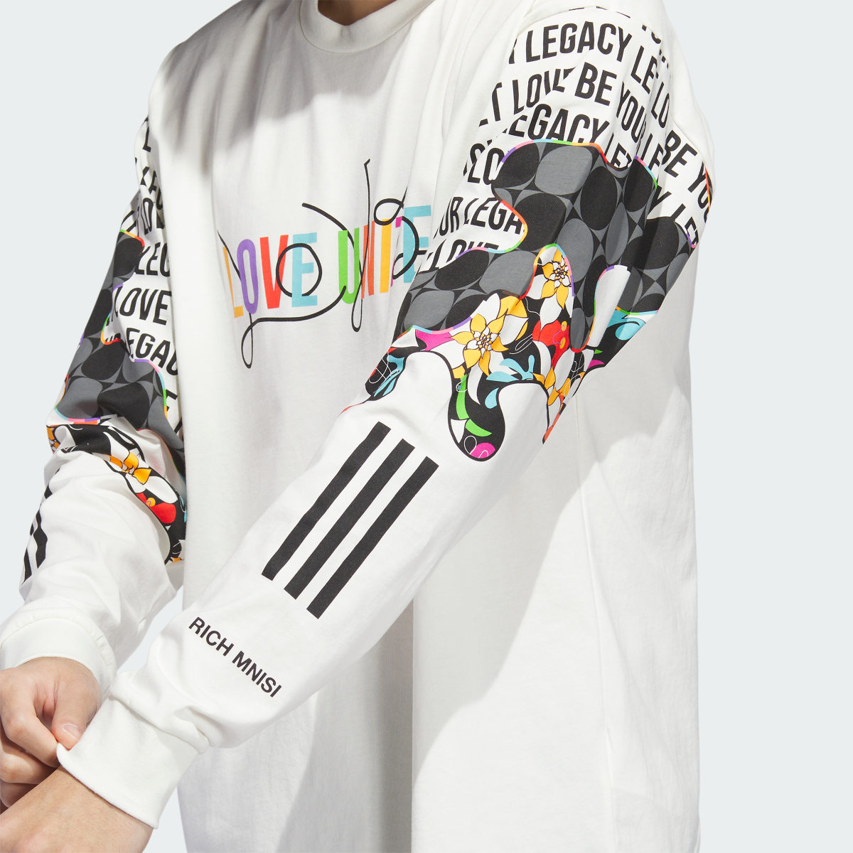 Adidas Long Sleeve Graphic Pride Tee. 5