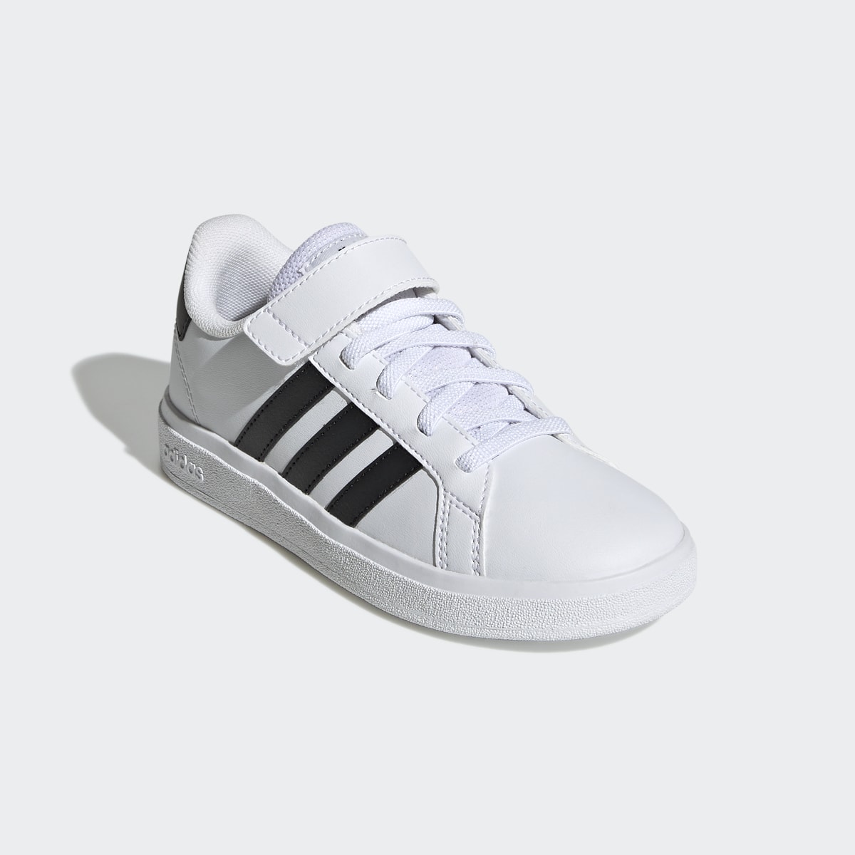 Adidas Grand Court Court Elastic Lace and Top Strap Shoes. 5