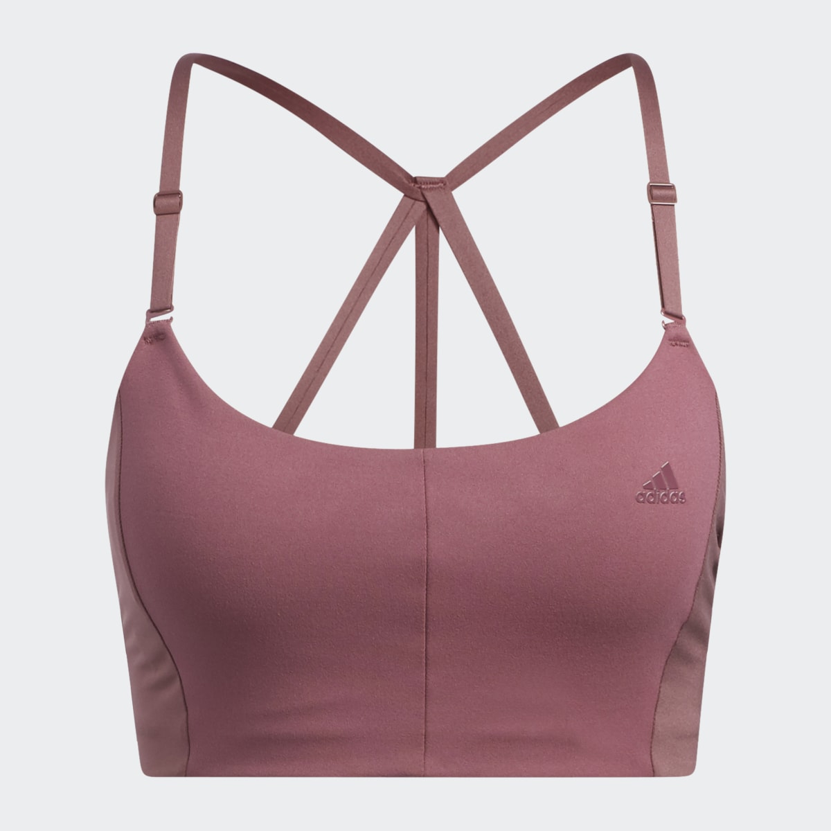 Adidas Top Deportivo Yoga Studio 3 Franjas Soporte Ligero. 7