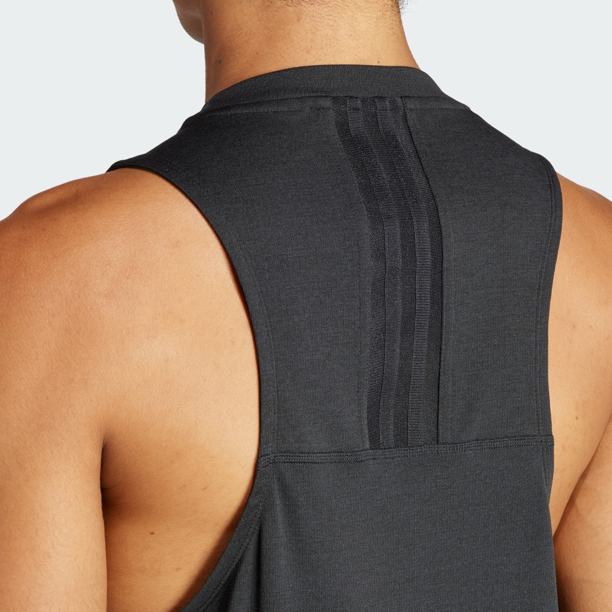 Adidas HIIT Workout 3-Stripes Tank Top. 6