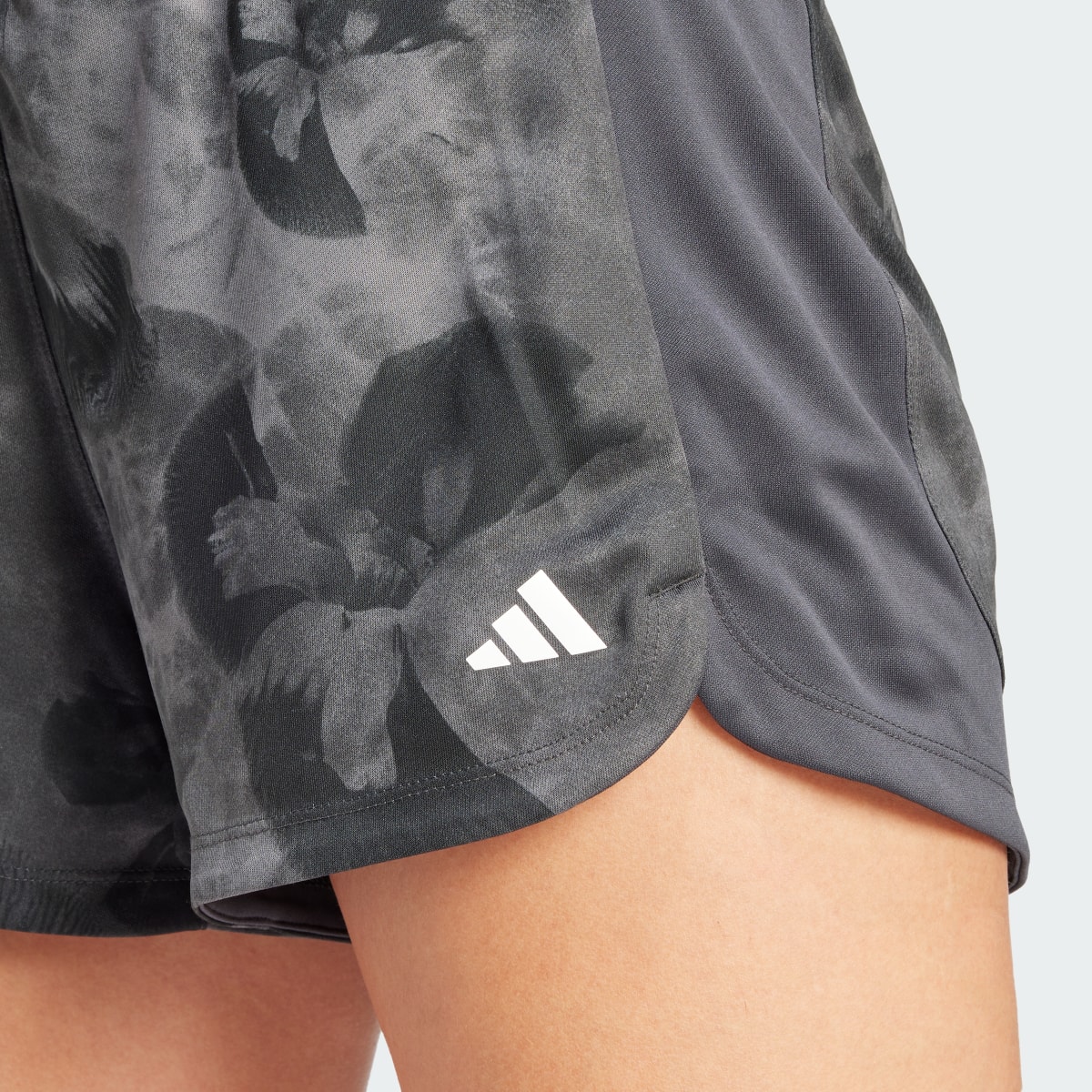 Adidas Pacer Essentials AOP Flower Tie-Dye Knit Shorts. 5