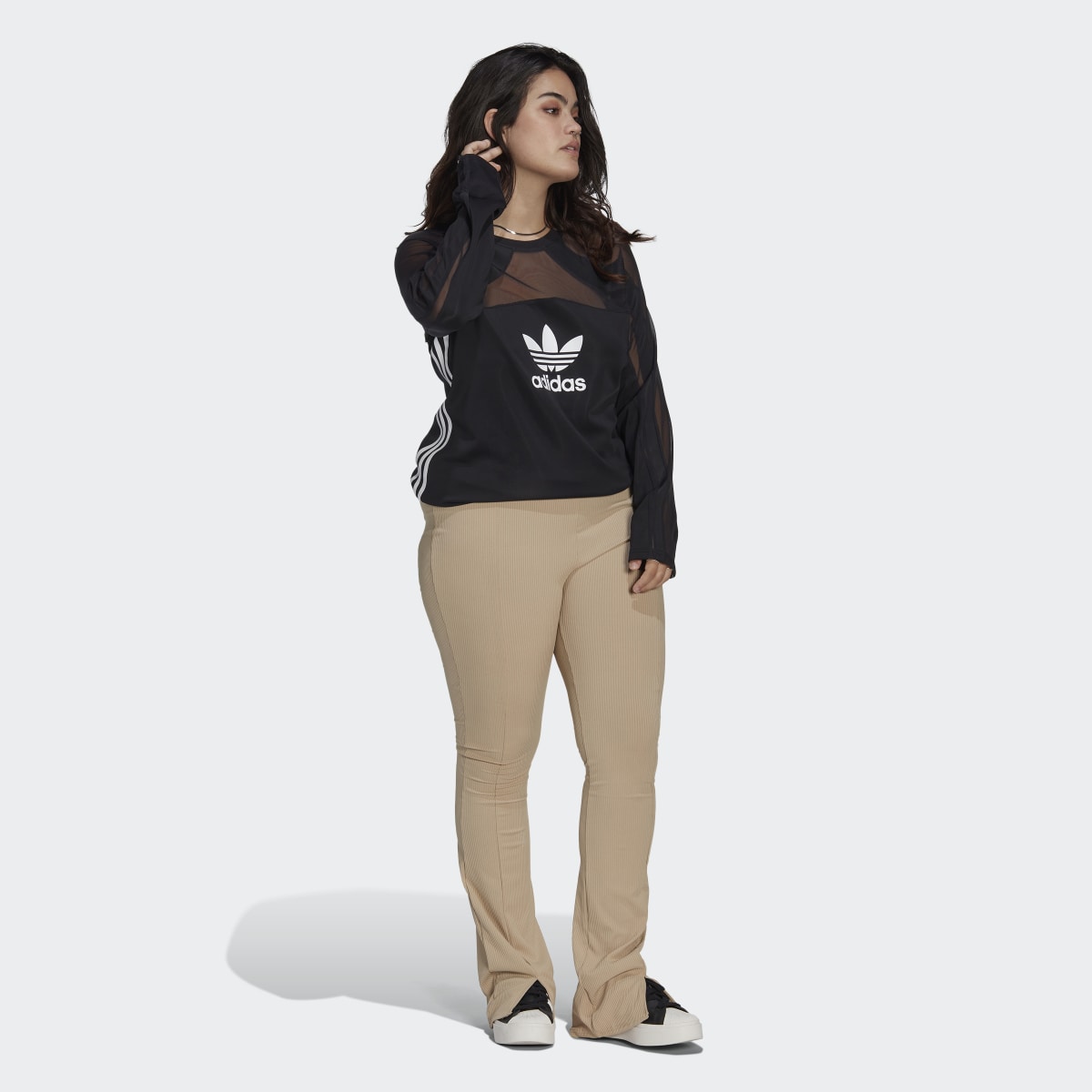 Adidas Centre Stage Mesh Top (Plus Size). 5