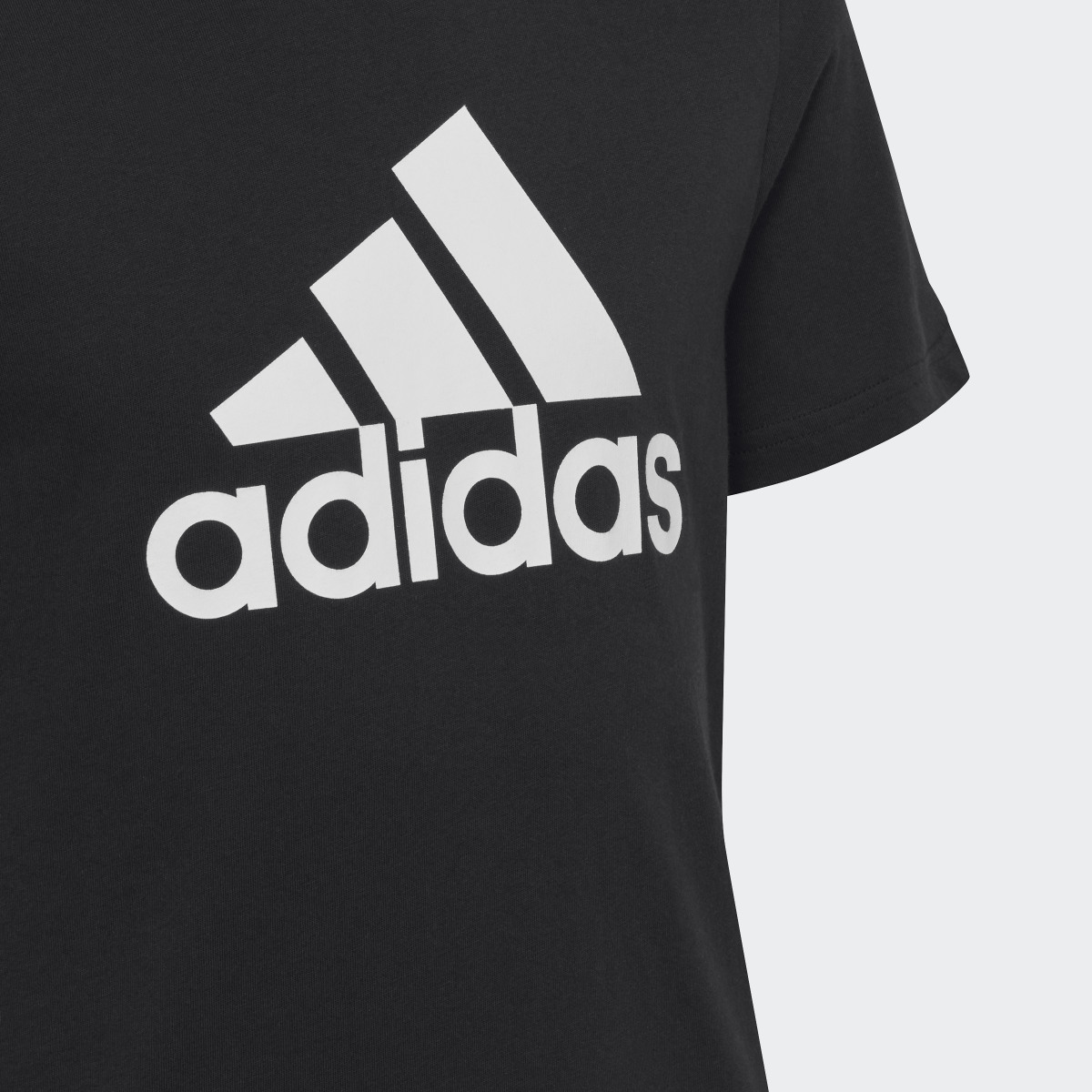 Adidas Essentials Big Logo Cotton Slim Tee. 5