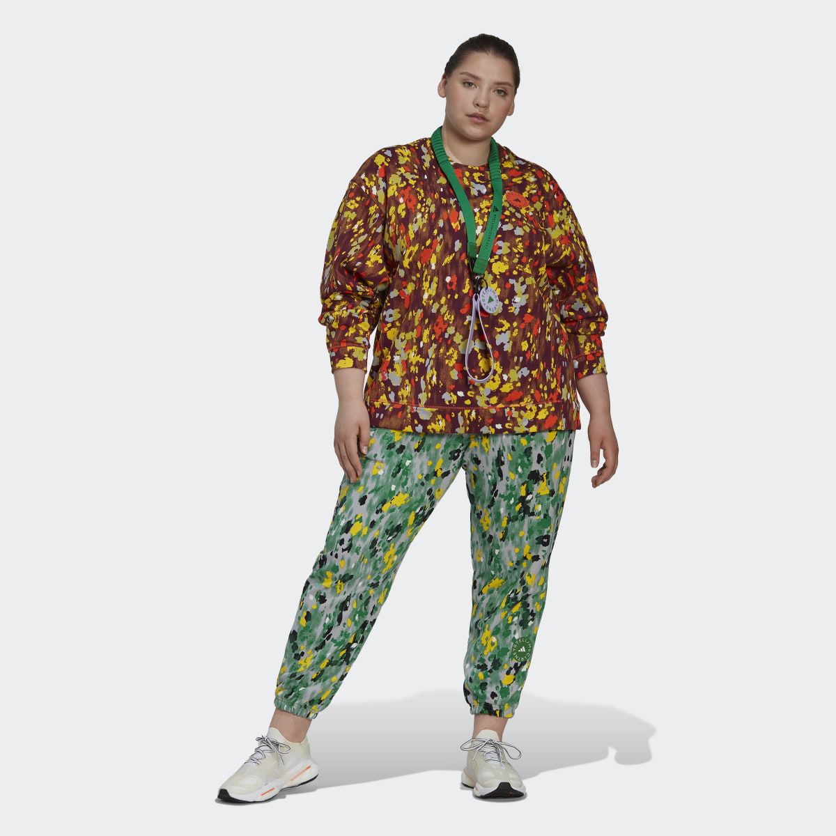 Adidas by Stella McCartney Printed Sweat Joggers (Plus Size). 5