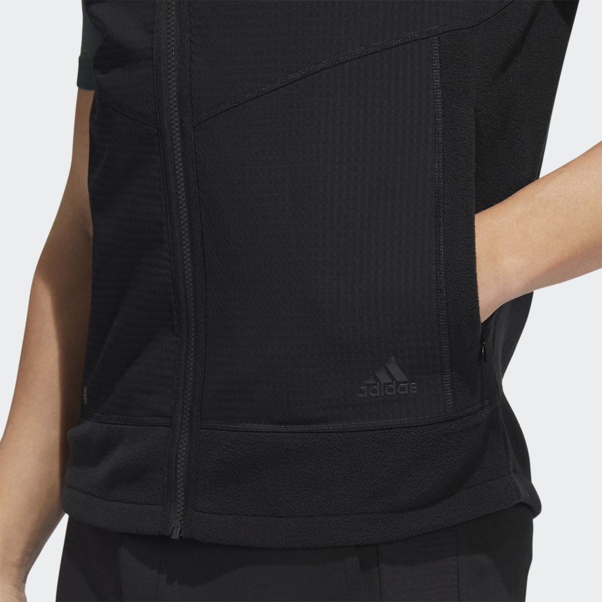 Adidas Statement Full-Zip Hooded Golf Vest. 8