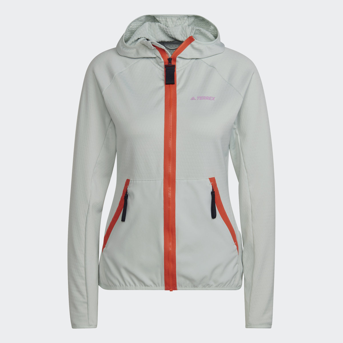 Adidas TERREX Tech Fleece Light Hooded Hiking Jacket. 6