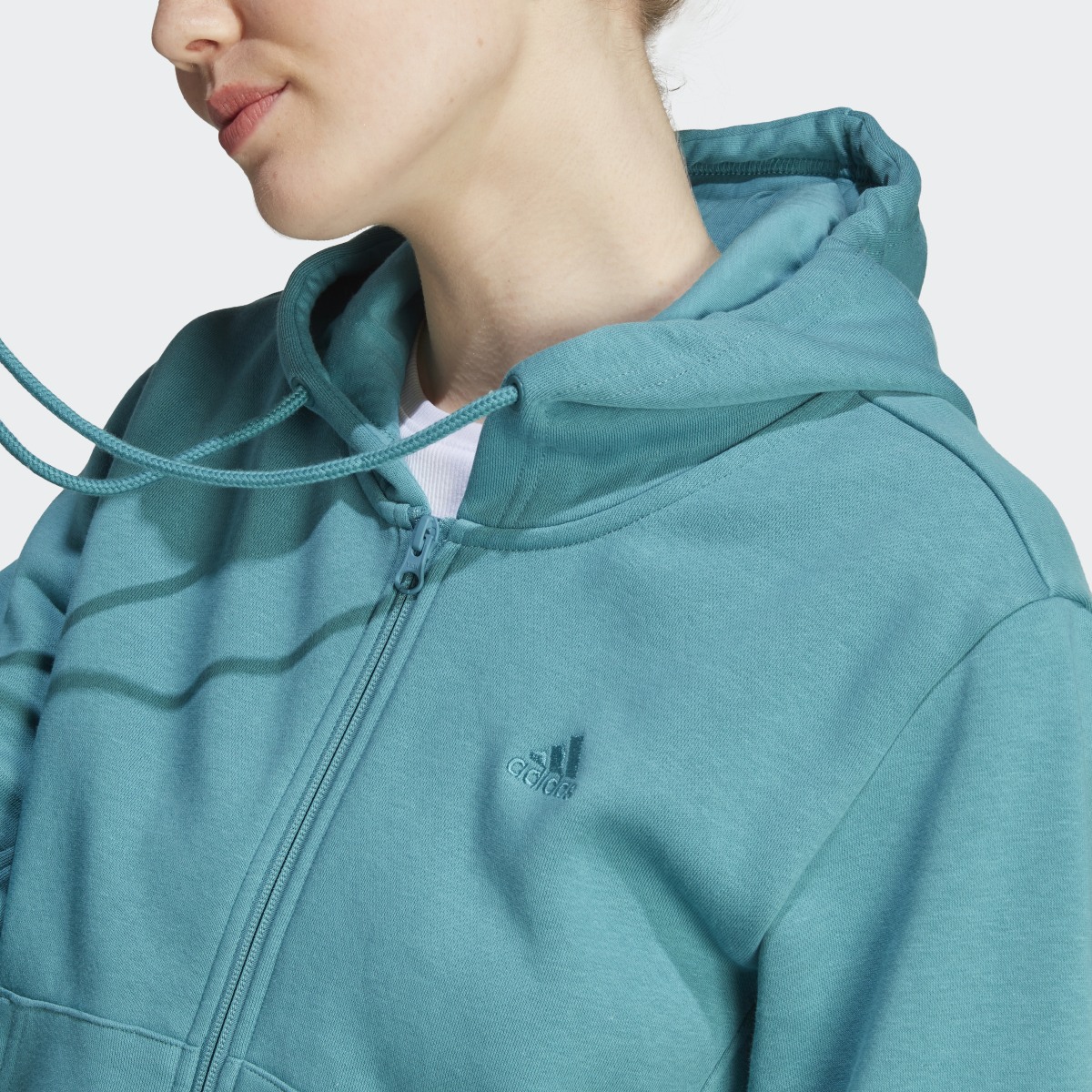 Adidas ALL SZN Fleece Full-Zip Hoodie. 6