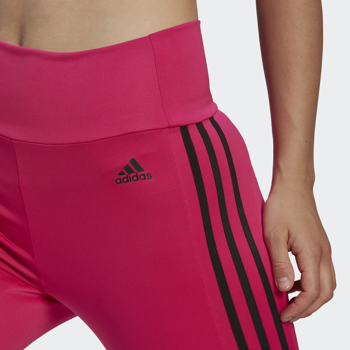 Adidas Leggings 7/8 Designed to Move High-Rise 3-Stripes Sport. 5