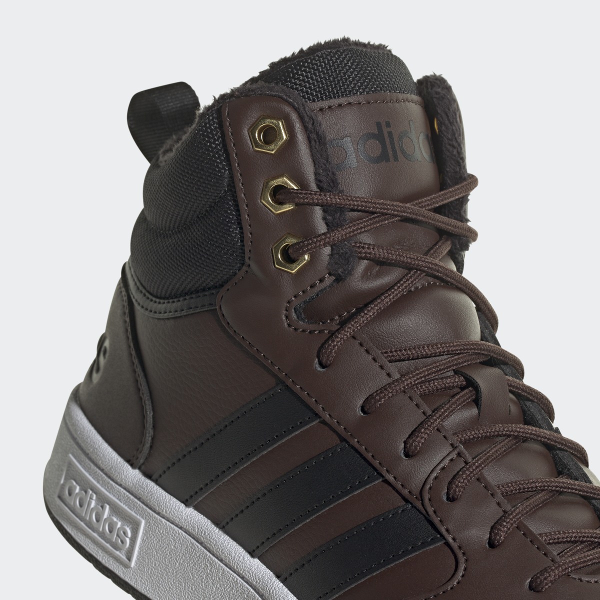 Adidas Hoops 3.0 Mid Lifestyle Basketball Classic Fur Lining Winterized Schuh. 9
