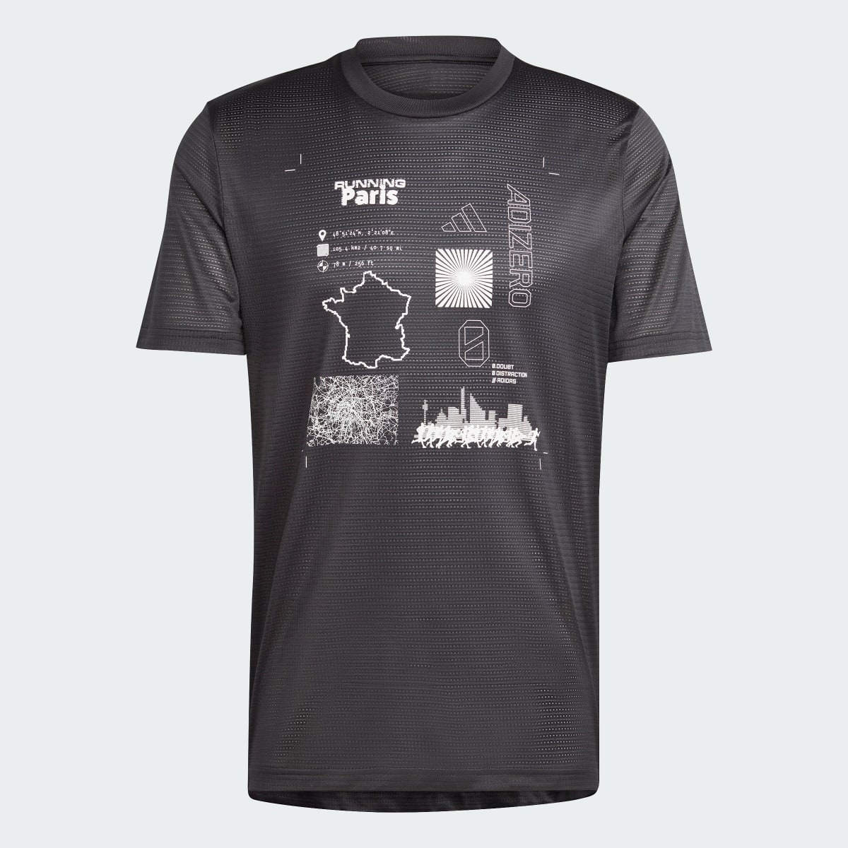 Adidas T-shirt da running adizero City Series Graphic. 5