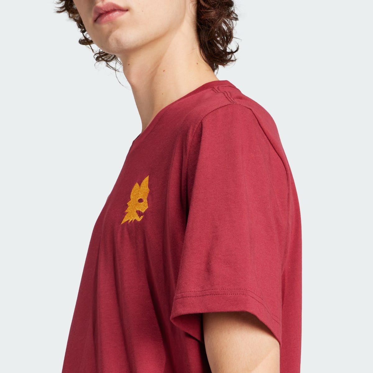 Adidas AS Roma Essentials Trefoil T-Shirt. 7