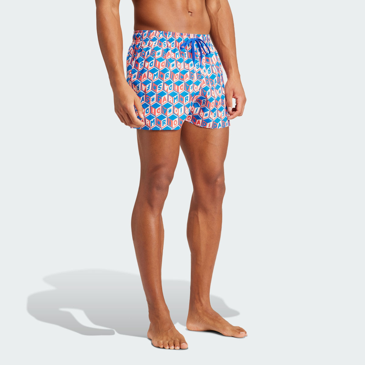 Adidas FARM Rio 3-Stripes CLX Swim Shorts. 4