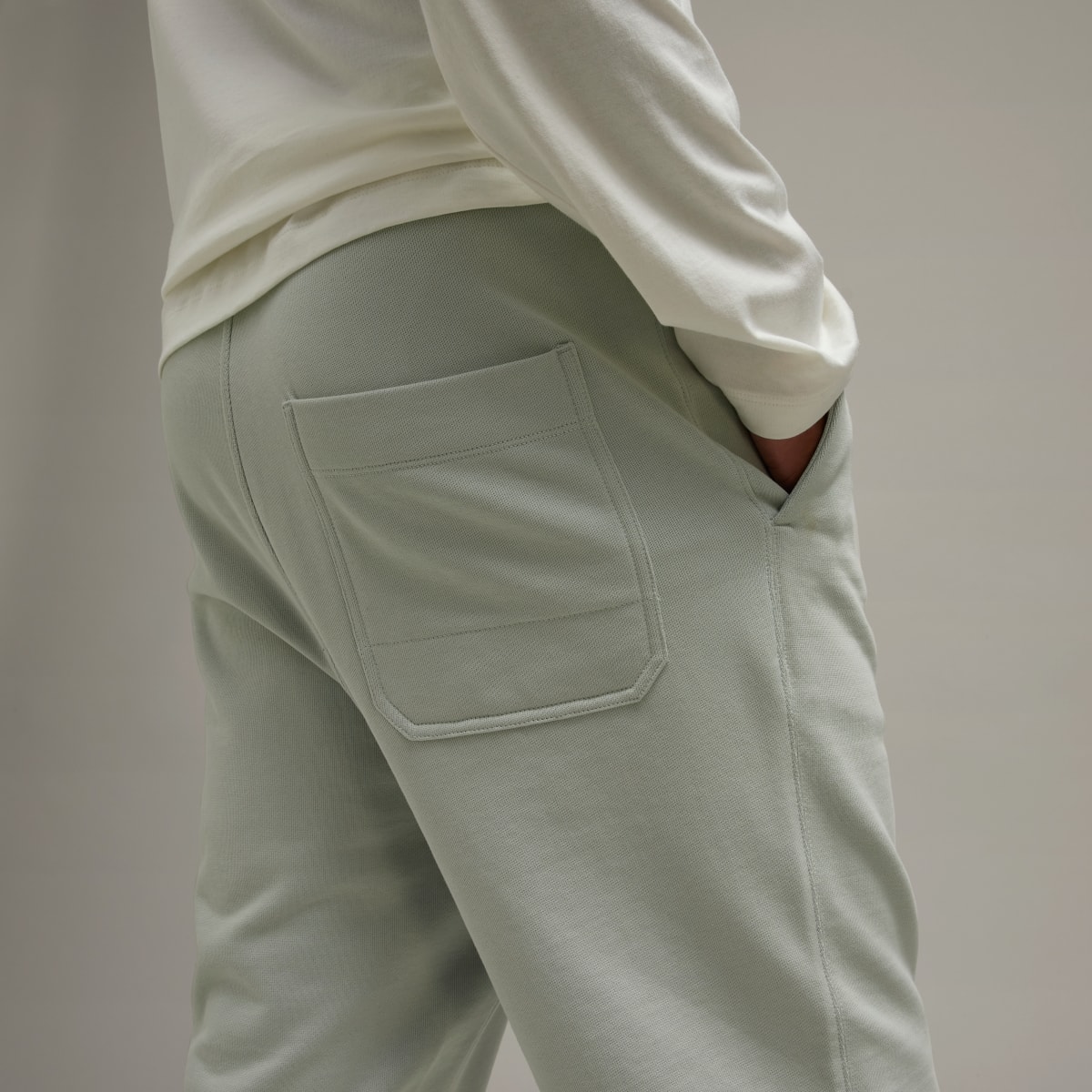 Adidas Y-3 Organic Cotton Terry Cuffed Pants. 6