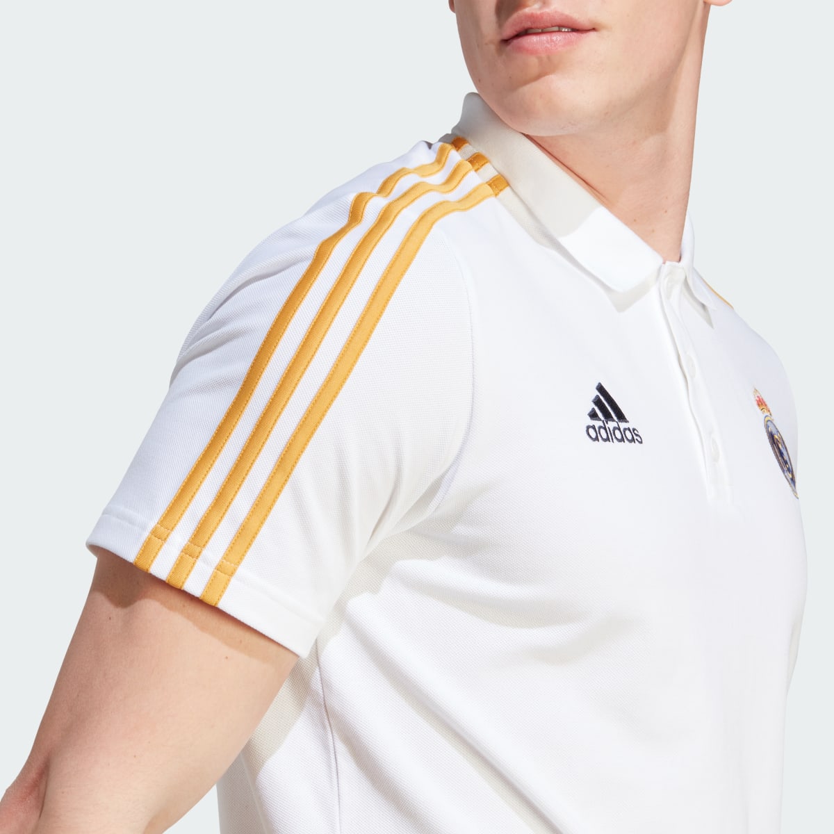 Adidas Playera Polo Real Madrid 3 Franjas. 7