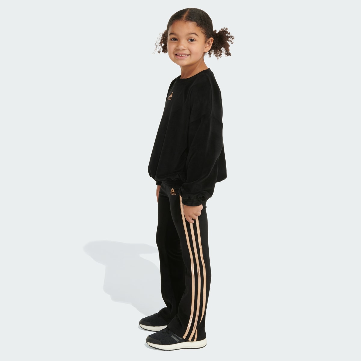 Adidas Two-Piece Crewneck Velour Set. 6