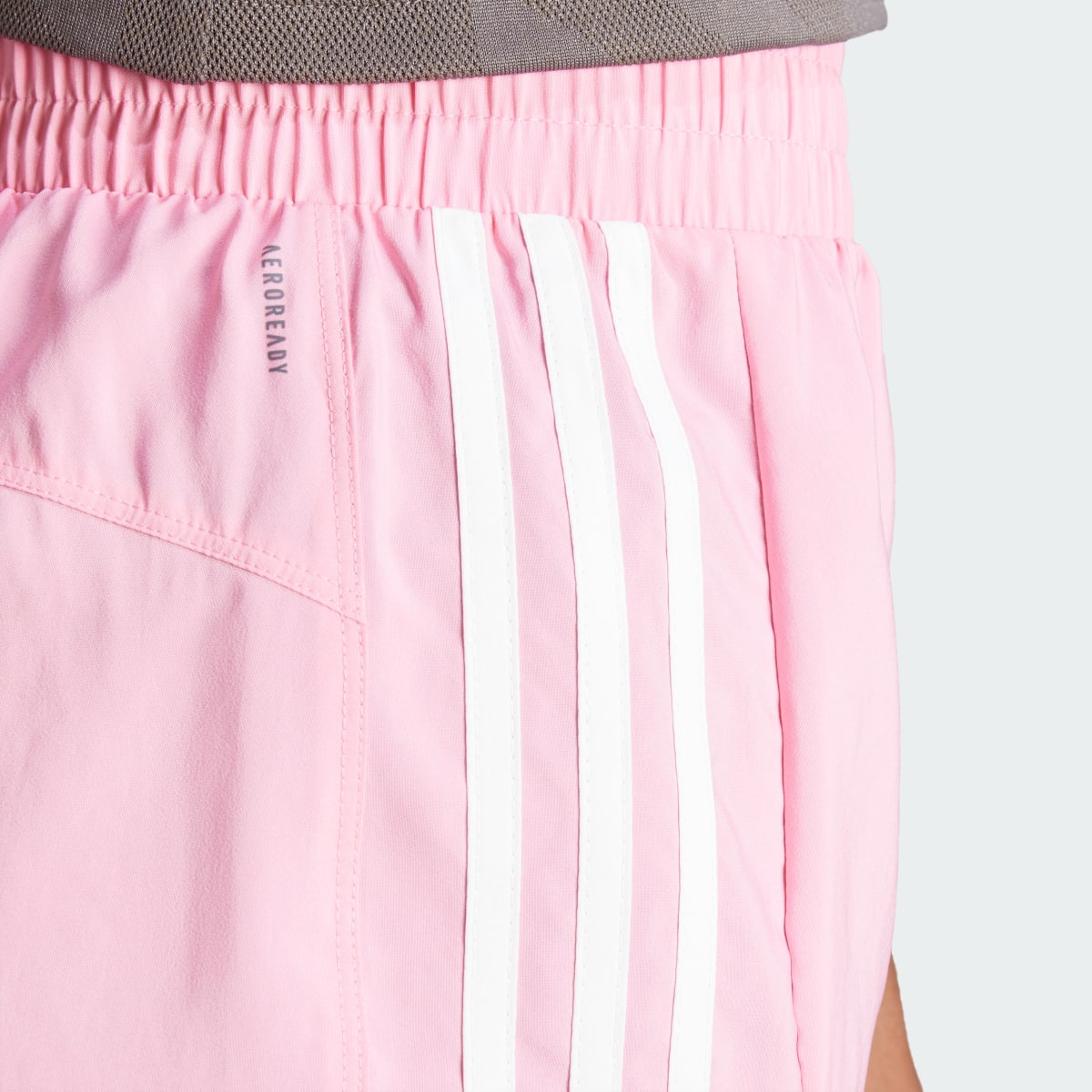 Adidas Pacer Training 3-Stripes Woven High-Rise Shorts. 6