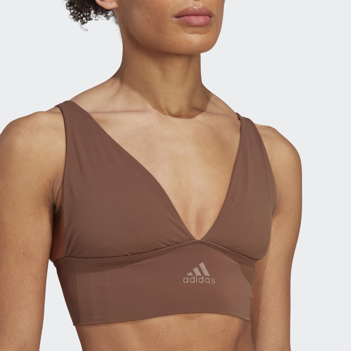 Adidas Active Seamless Micro Stretch Long Line Plunge Bra Underwear. 7