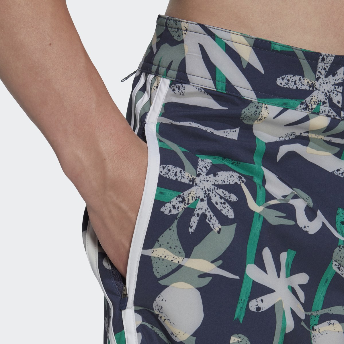 Adidas Seasonal Floral Beach Tech Shorts. 6