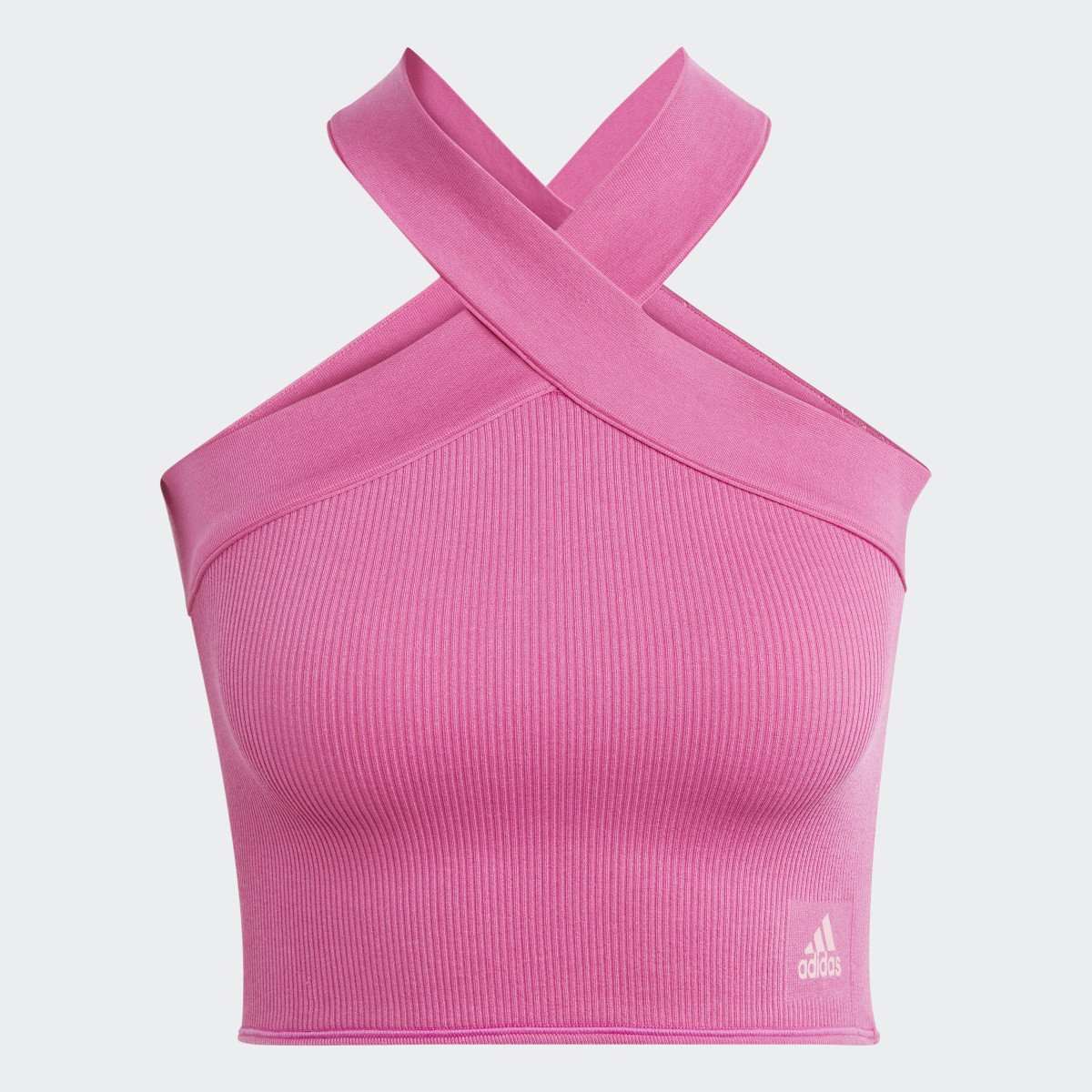 Adidas Sujetador Halter Ribbed Active Seamless. 5