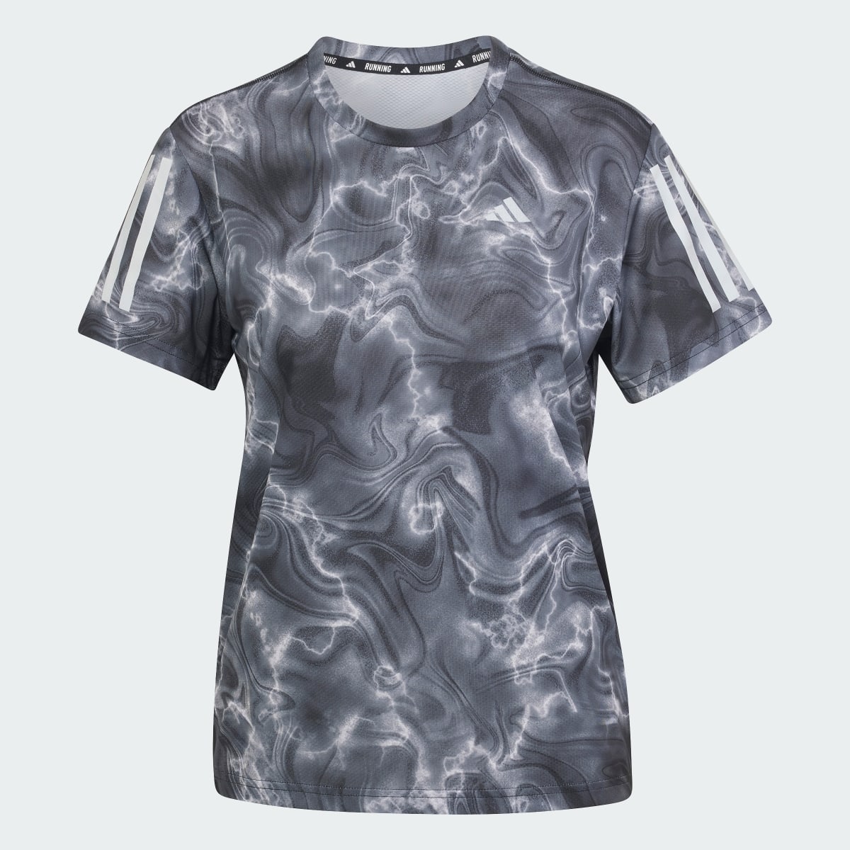 Adidas Own the Run Allover Print Tee. 5