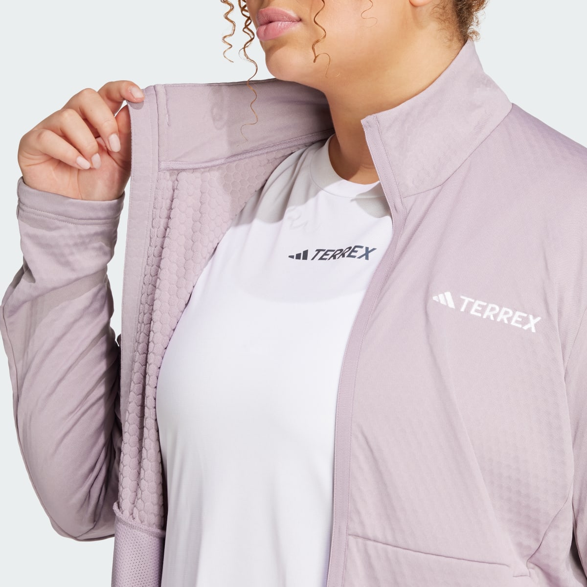 Adidas Terrex Multi Light Fleece Full-Zip Jacket (Plus Size). 6