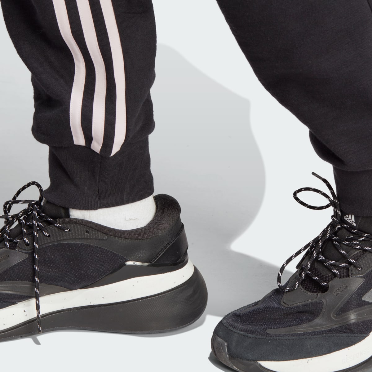 Adidas Dance 3-Stripes High-Waisted Tapered Cargo Pants. 6