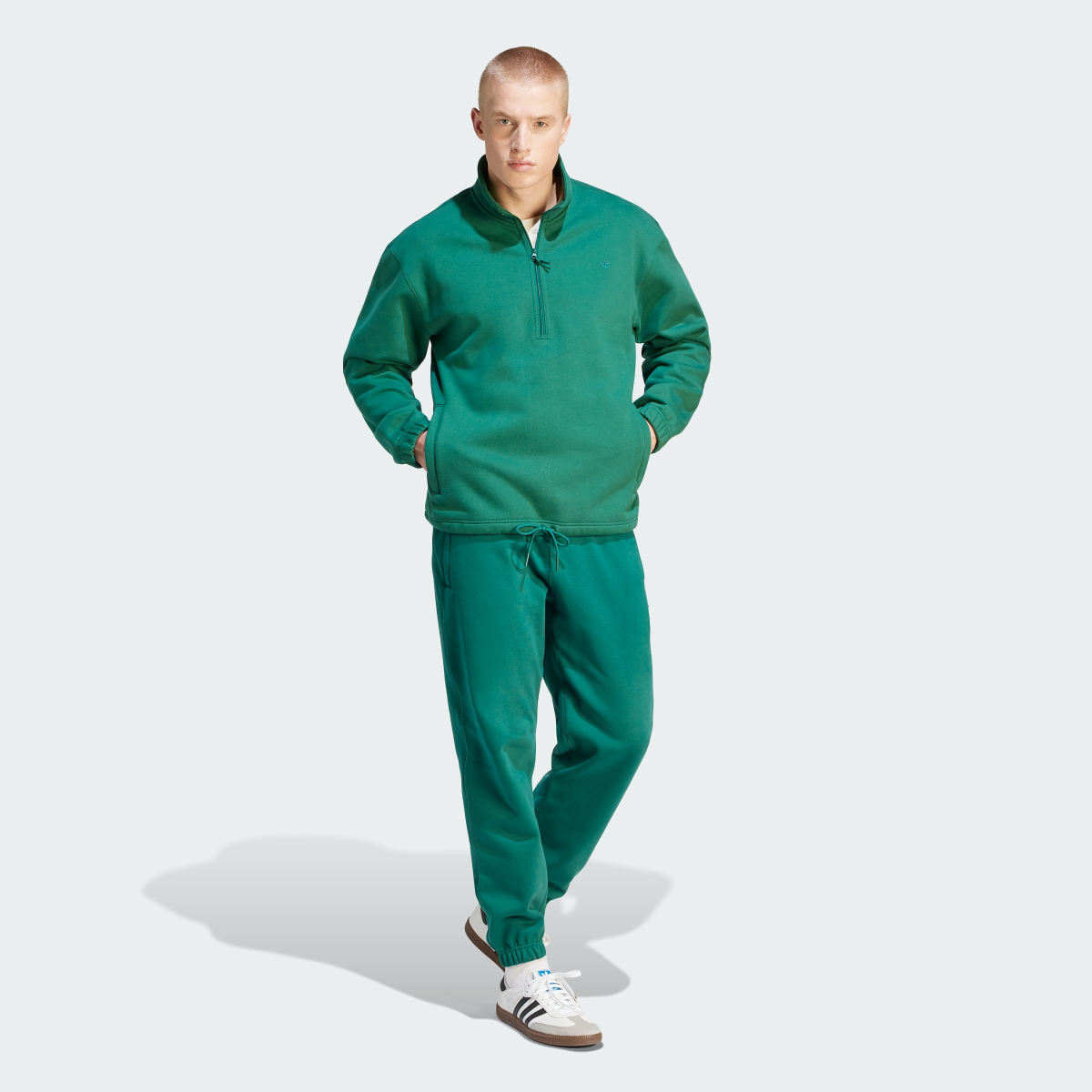 Adidas Adicolor Contempo Half-Zip Crew Sweatshirt. 4