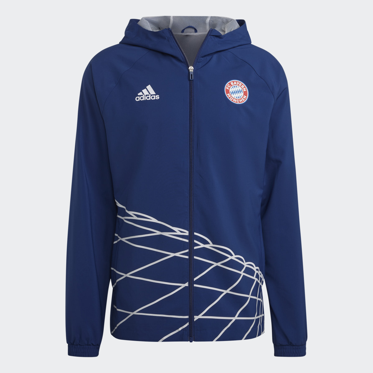 Adidas FC Bayern Graphic Windbreaker. 5